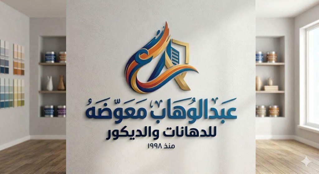 شعار عبدالوهاب معوض للدهانات والديكور منذ 1998
